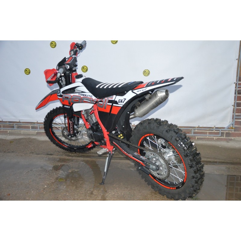 Купить  Мотоцикл Кросс/Эндуро ROCKOT GS 7 Tribute (250cc, 172FMM-5 (PR250), 21/18) Выпуск 2023г. (шт) (ROCKOT купить с доставкой по Москве и России, цена, технические характеристики, комплектация фото  - motoserp.ru