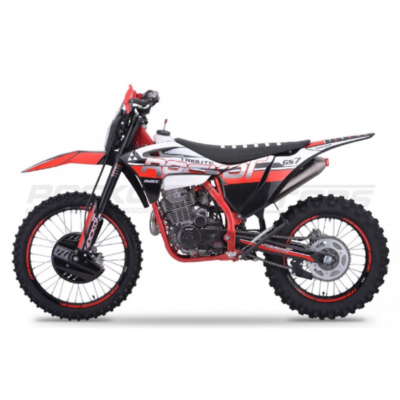 Купить  Мотоцикл Кросс/Эндуро ROCKOT GS 7 Tribute (250cc, 172FMM-5 (PR250), 21/18) Выпуск 2023г. (шт) (ROCKOT купить с доставкой по Москве и России, цена, технические характеристики, комплектация фото  - motoserp.ru