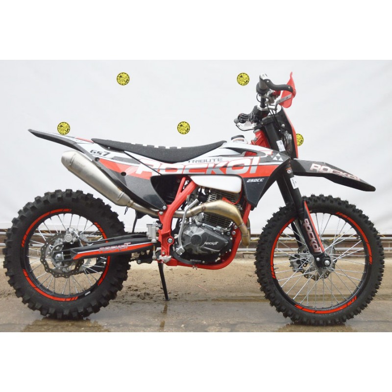 Купить  Мотоцикл Кросс/Эндуро ROCKOT GS 7 Tribute (250cc, 172FMM-5 (PR250), 21/18) Выпуск 2023г. (шт) (ROCKOT купить с доставкой по Москве и России, цена, технические характеристики, комплектация фото  - motoserp.ru
