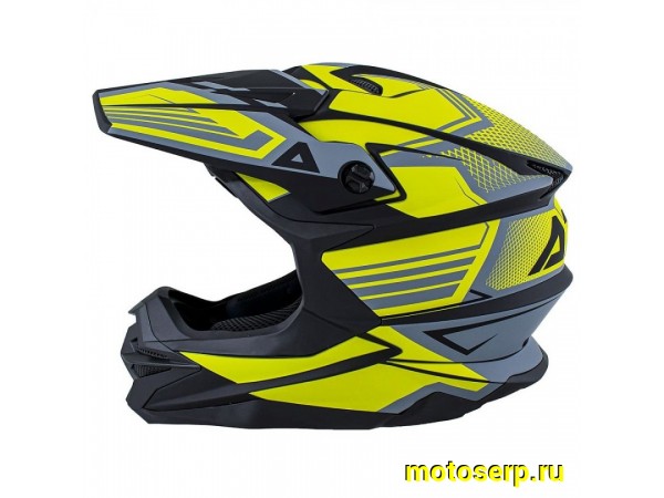 Купить  ====Шлем Кросс Ataki JK801A Legacy желтый/серый матовый р-р M  (шт)  (0 купить с доставкой по Москве и России, цена, технические характеристики, комплектация фото  - motoserp.ru