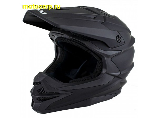 Купить  ====Шлем Кросс Ataki JK801A Solid черный матовый  р-р S (шт)  (0 купить с доставкой по Москве и России, цена, технические характеристики, комплектация фото  - motoserp.ru