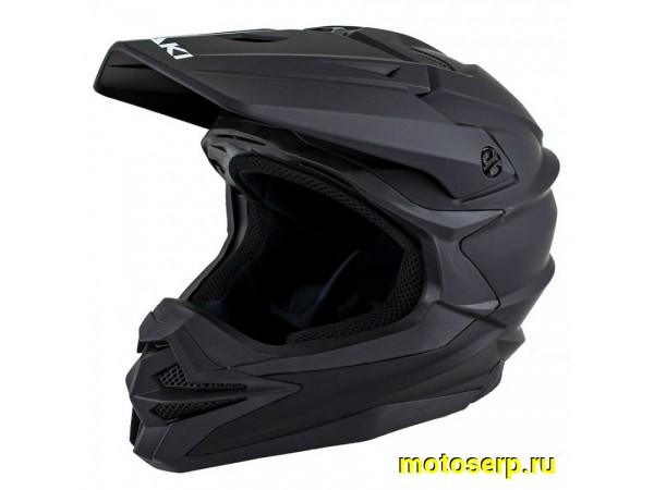 Купить  ====Шлем Кросс Ataki JK801A Solid черный матовый  р-р S (шт)  (0 купить с доставкой по Москве и России, цена, технические характеристики, комплектация фото  - motoserp.ru
