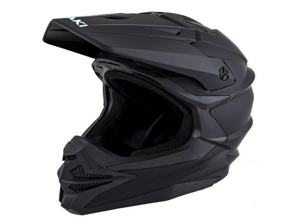 Купить  Шлем Кросс Ataki JK801A Solid черный матовый  р-р XL (шт)  (SM 941-9419 купить с доставкой по Москве и России, цена, технические характеристики, комплектация фото  - motoserp.ru