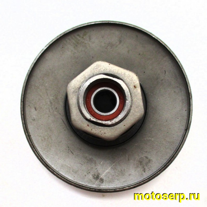 Купить  Сцепление центробежное без платы с колодками (вариатор задний) Yamaha  JOG90 , 1E50QMB (щека D-111mm, барабан d-112mm 16зуб.) (БЕЗ КОЛОКОЛА) (шт) (0 купить с доставкой по Москве и России, цена, технические характеристики, комплектация фото  - motoserp.ru