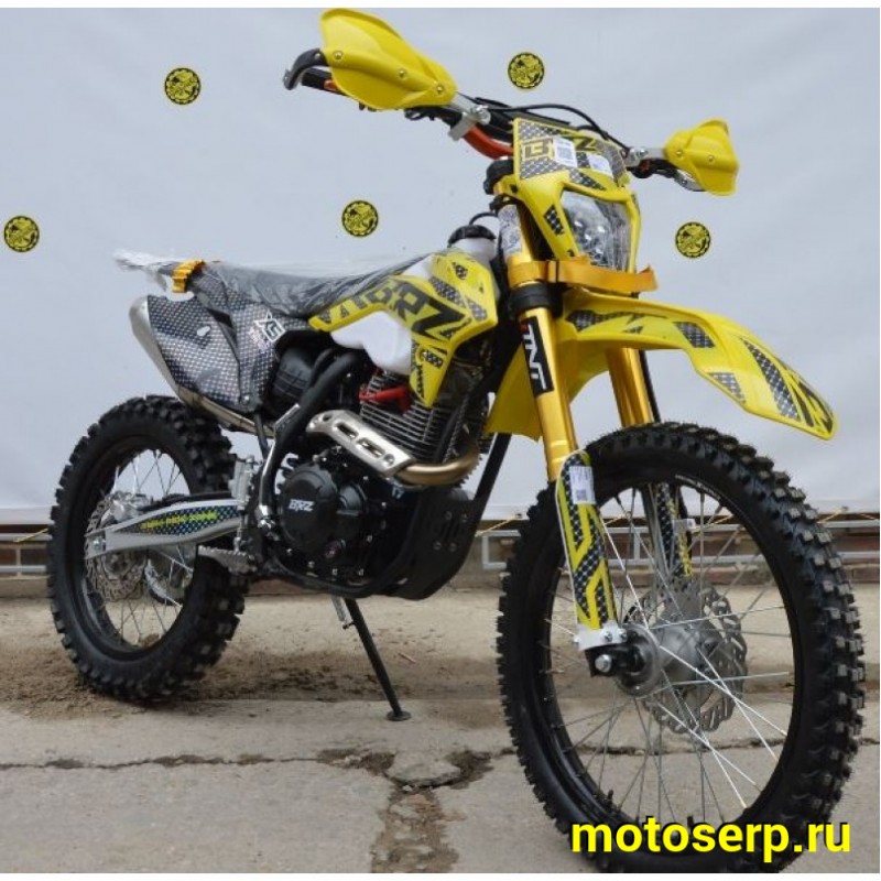 Купить  Мотоцикл Кросс/Эндуро BRZ X5 PR300 Gold 300cc 175FMN-PR300 (спортинв), 21/18, 4T, возд. охлажд. (шт) купить с доставкой по Москве и России, цена, технические характеристики, комплектация фото  - motoserp.ru