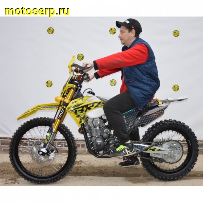 Купить  Мотоцикл Кросс/Эндуро BRZ X5 PR300 Gold 300cc 175FMN-PR300 (спортинв), 21/18, 4T, возд. охлажд. (шт) купить с доставкой по Москве и России, цена, технические характеристики, комплектация фото  - motoserp.ru