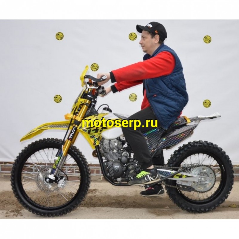 Купить  Мотоцикл Кросс/Эндуро BRZ X5 Yellow 300cc 175FMN-PR300 (спортинв), 21/18, 250cc, 4T, возд. охлажд. (шт) купить с доставкой по Москве и России, цена, технические характеристики, комплектация фото  - motoserp.ru