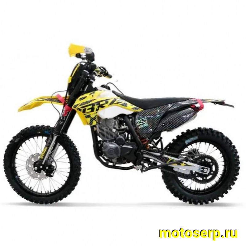Купить  Мотоцикл Кросс/Эндуро BRZ X5 PR300 Gold 300cc 175FMN-PR300 (спортинв), 21/18, 4T, возд. охлажд. (шт) купить с доставкой по Москве и России, цена, технические характеристики, комплектация фото  - motoserp.ru