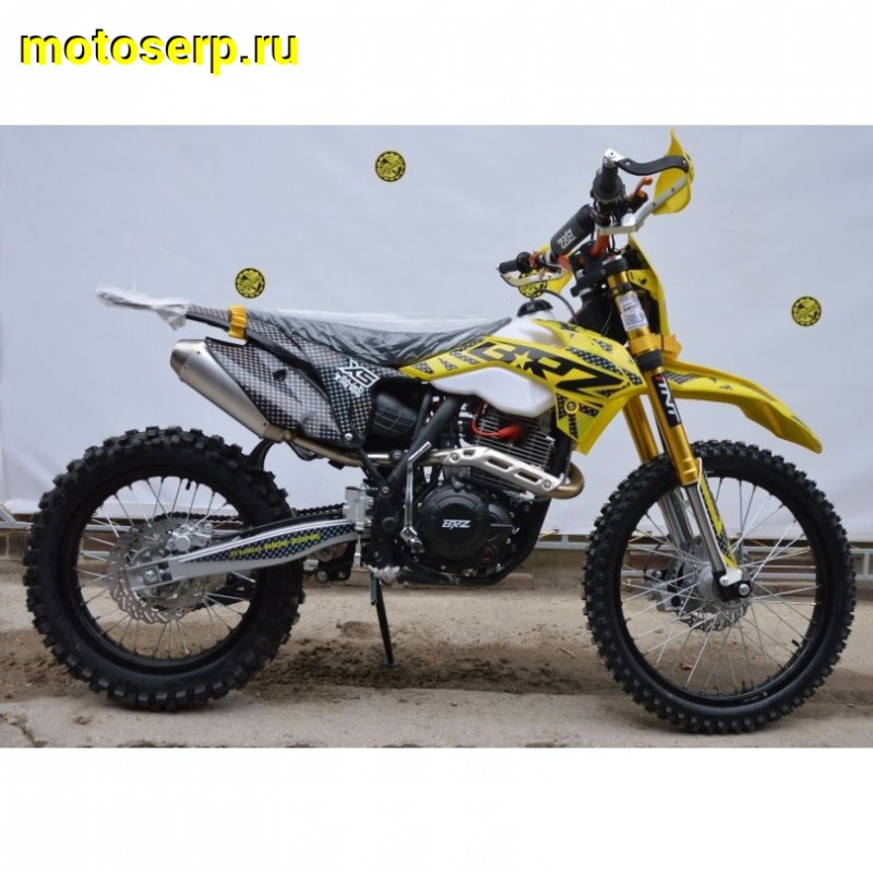Купить  Мотоцикл Кросс/Эндуро BRZ X5 PR300 Gold 300cc 175FMN-PR300 (спортинв), 21/18, 4T, возд. охлажд. (шт) купить с доставкой по Москве и России, цена, технические характеристики, комплектация фото  - motoserp.ru