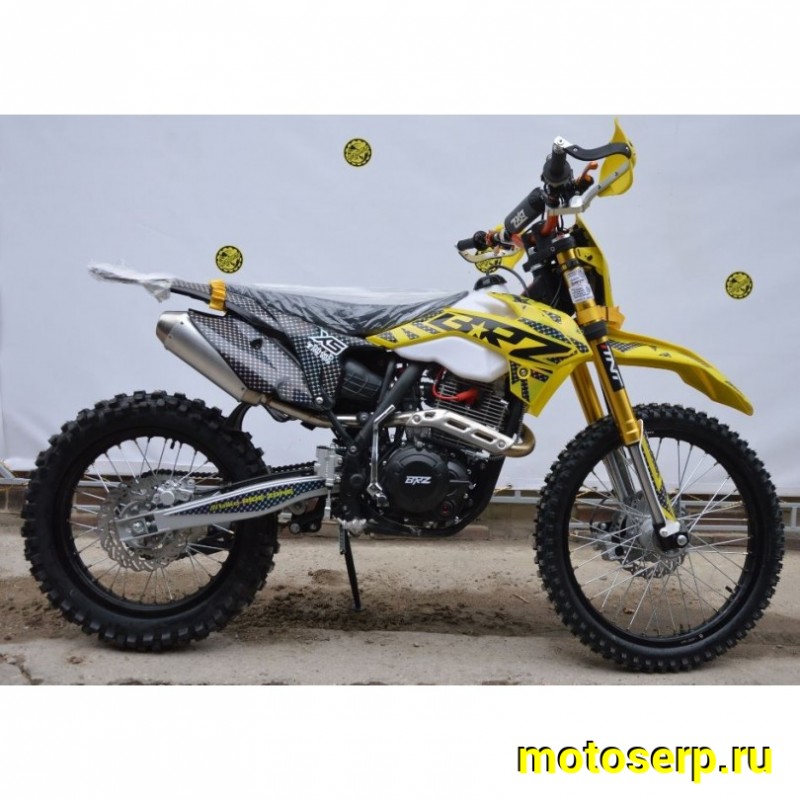 Купить  Мотоцикл Кросс/Эндуро BRZ X5 PR300 Gold 300cc 175FMN-PR300 (спортинв), 21/18, 4T, возд. охлажд. (шт) купить с доставкой по Москве и России, цена, технические характеристики, комплектация фото  - motoserp.ru
