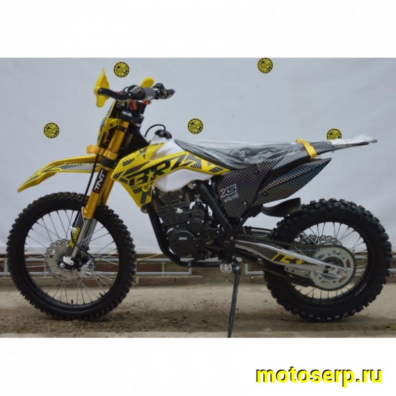 Купить  Мотоцикл Кросс/Эндуро BRZ X5 PR300 Gold 300cc 175FMN-PR300 (спортинв), 21/18, 4T, возд. охлажд. (шт) купить с доставкой по Москве и России, цена, технические характеристики, комплектация фото  - motoserp.ru