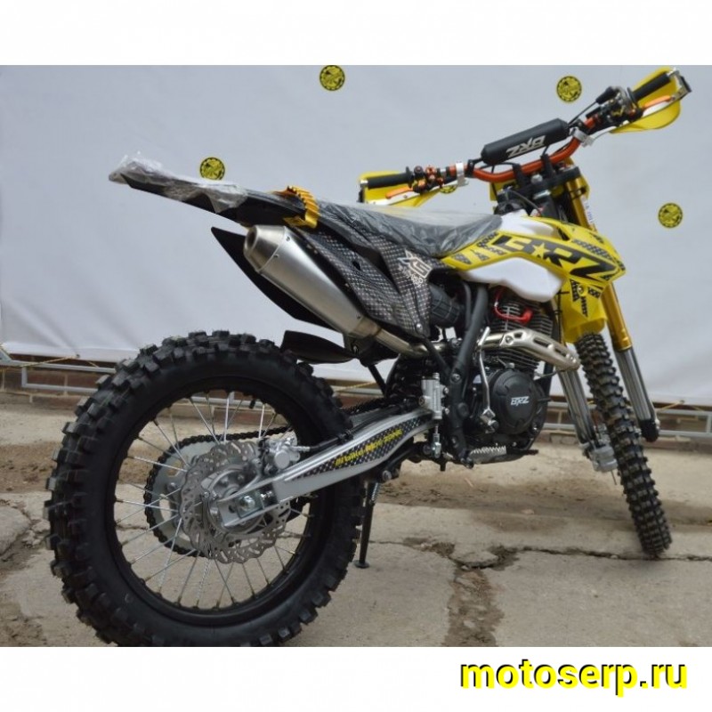 Купить  Мотоцикл Кросс/Эндуро BRZ X5 PR300 Gold 300cc 175FMN-PR300 (спортинв), 21/18, 4T, возд. охлажд. (шт) купить с доставкой по Москве и России, цена, технические характеристики, комплектация фото  - motoserp.ru