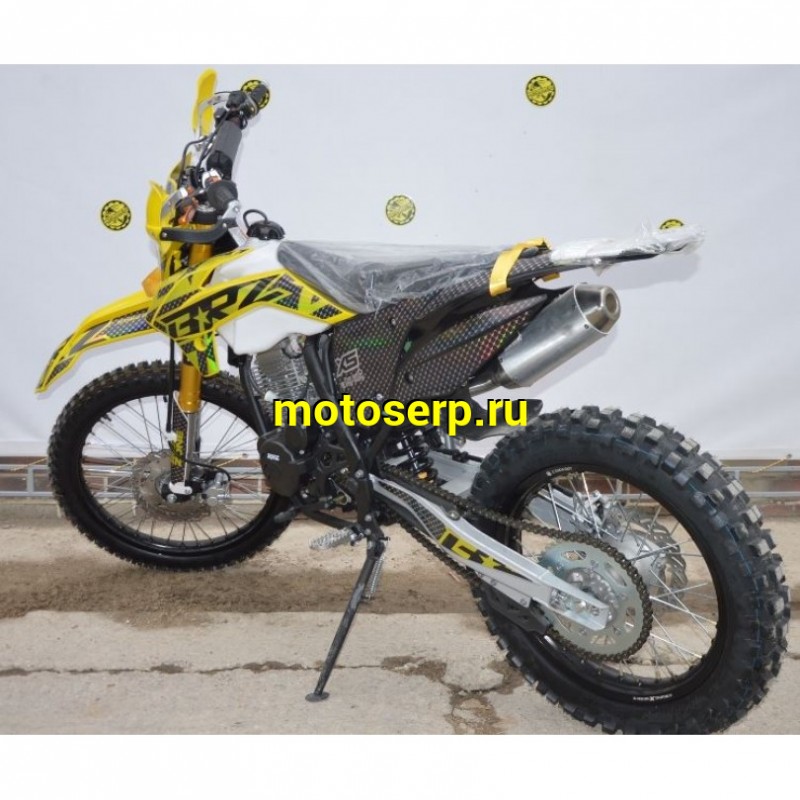 Купить  Мотоцикл Кросс/Эндуро BRZ X5 Yellow 300cc 175FMN-PR300 (спортинв), 21/18, 250cc, 4T, возд. охлажд. (шт) купить с доставкой по Москве и России, цена, технические характеристики, комплектация фото  - motoserp.ru