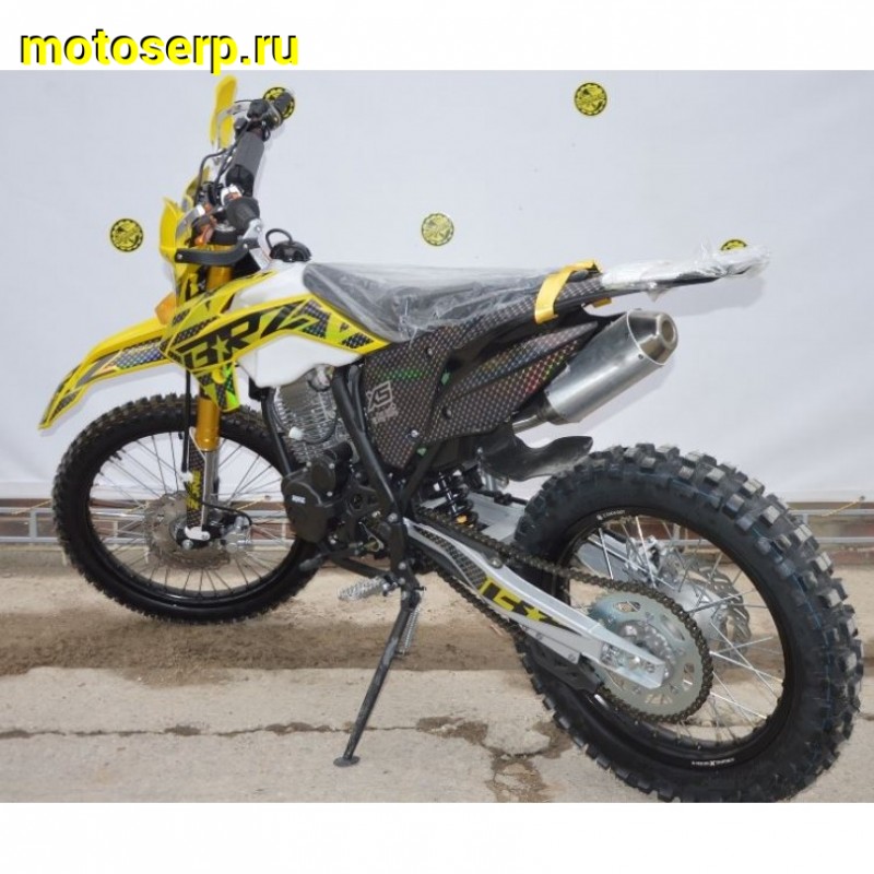 Купить  Мотоцикл Кросс/Эндуро BRZ X5 PR300 Gold 300cc 175FMN-PR300 (спортинв), 21/18, 4T, возд. охлажд. (шт) купить с доставкой по Москве и России, цена, технические характеристики, комплектация фото  - motoserp.ru