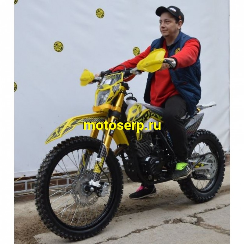 Купить  Мотоцикл Кросс/Эндуро BRZ X5 Yellow 300cc 175FMN-PR300 (спортинв), 21/18, 250cc, 4T, возд. охлажд. (шт) купить с доставкой по Москве и России, цена, технические характеристики, комплектация фото  - motoserp.ru
