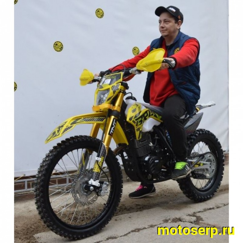 Купить  Мотоцикл Кросс/Эндуро BRZ X5 PR300 Gold 300cc 175FMN-PR300 (спортинв), 21/18, 4T, возд. охлажд. (шт) купить с доставкой по Москве и России, цена, технические характеристики, комплектация фото  - motoserp.ru