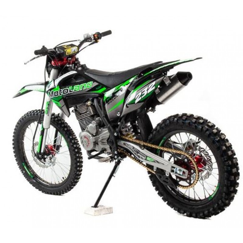 Купить  Мотоцикл Кросс/Эндуро Motoland XT 250 HS (172FMM) зеленый Выпуск 2023г. (шт) (ML 15359 купить с доставкой по Москве и России, цена, технические характеристики, комплектация фото  - motoserp.ru