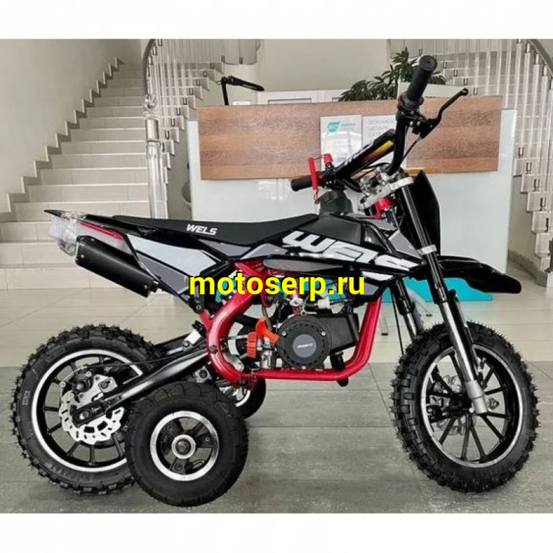 Купить  ====Питбайк WELS Mini Cross 2T (спортинв) с боковыми колесами миникросс (шт) купить с доставкой по Москве и России, цена, технические характеристики, комплектация фото  - motoserp.ru