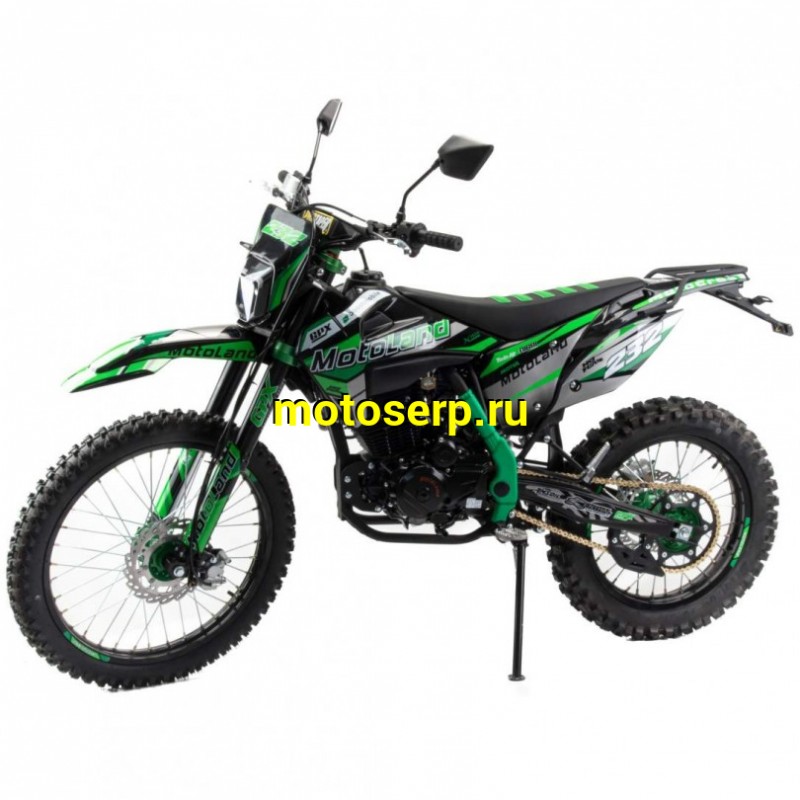 Купить  Мотоцикл Кросс/Эндуро Motoland XT 250 HS 172FMM (PR5) ПТС зеленый (шт) (ML 21153 (ФОТО купить с доставкой по Москве и России, цена, технические характеристики, комплектация фото  - motoserp.ru