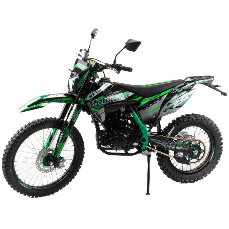 Купить  Мотоцикл Кросс/Эндуро Motoland XT 250 HS 172FMM (PR5) Выпуск 2023г. ПТС зеленый (шт) (ML 21153 (ФОТО купить с доставкой по Москве и России, цена, технические характеристики, комплектация фото  - motoserp.ru