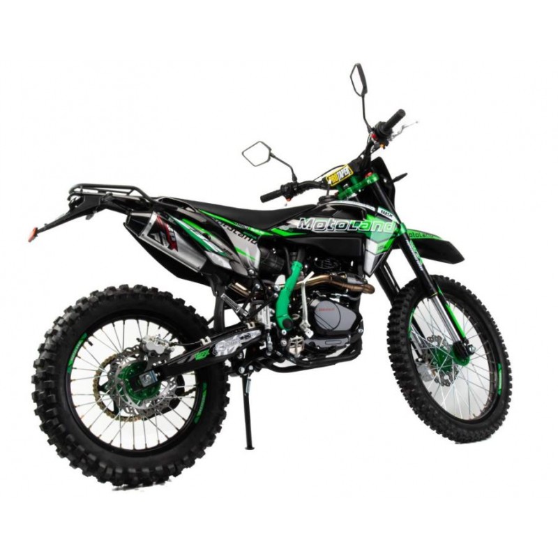 Купить  Мотоцикл Кросс/Эндуро Motoland XT 250 HS 172FMM (PR5) Выпуск 2023г. ПТС зеленый (шт) (ML 21153 (ФОТО купить с доставкой по Москве и России, цена, технические характеристики, комплектация фото  - motoserp.ru