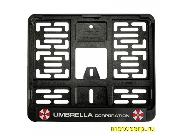 Купить  Держатель (рамка) заднего номера МОТО (19х14,5) пластик "Umbrella" нового образца (шт) (МК MRN007 купить с доставкой по Москве и России, цена, технические характеристики, комплектация фото  - motoserp.ru