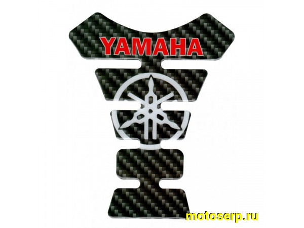 Купить  Наклейка (накладка) защитная на бак"Yamaha"  (псевдокарбон) (шт) (МК ZBNK 004 купить с доставкой по Москве и России, цена, технические характеристики, комплектация фото  - motoserp.ru