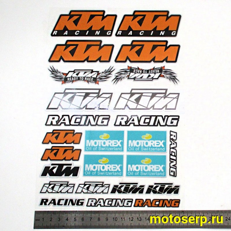 Купить  Наклейки (набор) "KTM 172" светоотражающие (19х28) (МК PKTZ-172 купить с доставкой по Москве и России, цена, технические характеристики, комплектация фото  - motoserp.ru