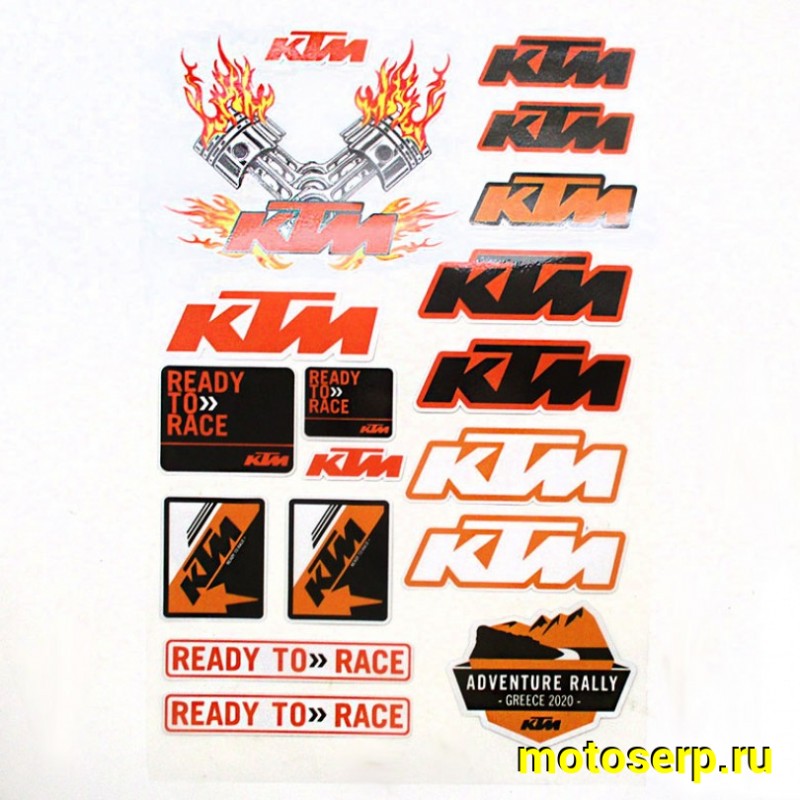 Купить  Наклейки (набор) "KTM 185" светоотражающие (19х28) (МК PKTZ 185 купить с доставкой по Москве и России, цена, технические характеристики, комплектация фото  - motoserp.ru