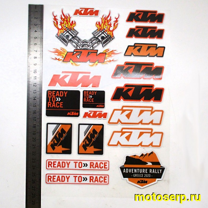 Купить  Наклейки (набор) "KTM 185" светоотражающие (19х28) (МК PKTZ 185 купить с доставкой по Москве и России, цена, технические характеристики, комплектация фото  - motoserp.ru