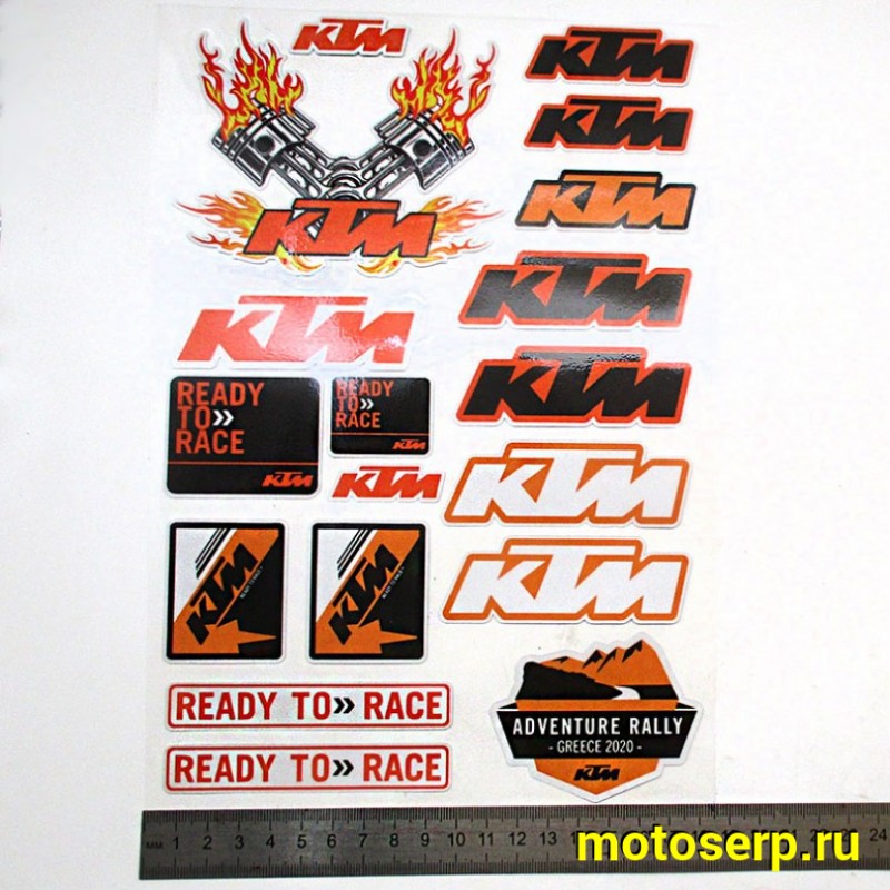 Купить  Наклейки (набор) "KTM 185" светоотражающие (19х28) (МК PKTZ 185 купить с доставкой по Москве и России, цена, технические характеристики, комплектация фото  - motoserp.ru