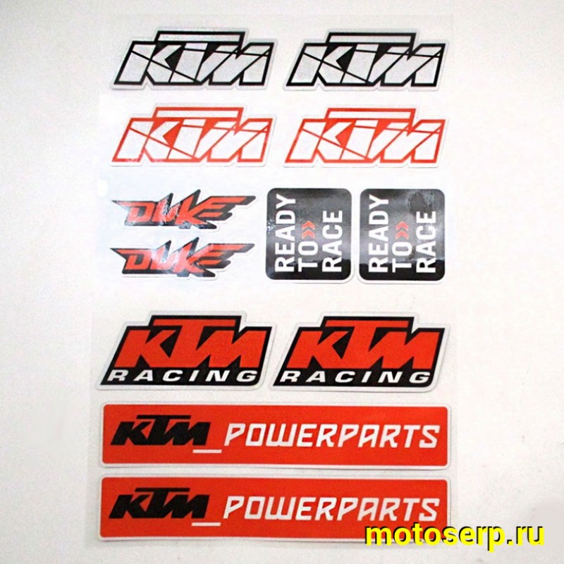 Купить  Наклейки (набор) "KTM 431" светоотражающие (19х28) (МК PKTZ 431 купить с доставкой по Москве и России, цена, технические характеристики, комплектация фото  - motoserp.ru