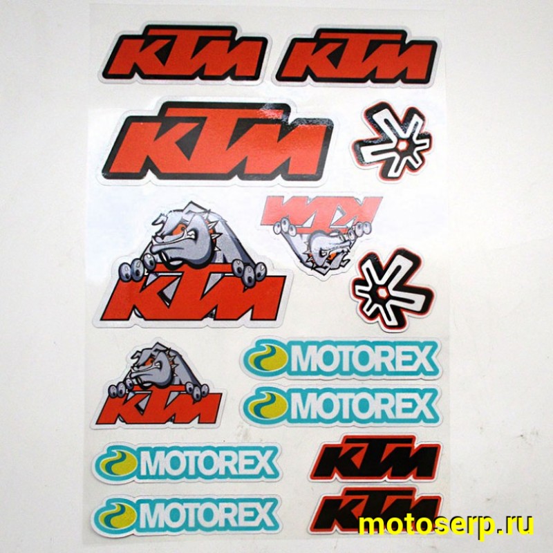 Купить  Наклейки (набор) "KTM 436" светоотражающие (19х28) (МК PKTZ 436 купить с доставкой по Москве и России, цена, технические характеристики, комплектация фото  - motoserp.ru