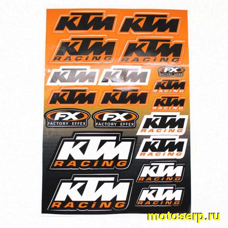 Купить  Наклейки (набор) "KTM Racing" (25х35) (МК DS 3415 купить с доставкой по Москве и России, цена, технические характеристики, комплектация фото  - motoserp.ru