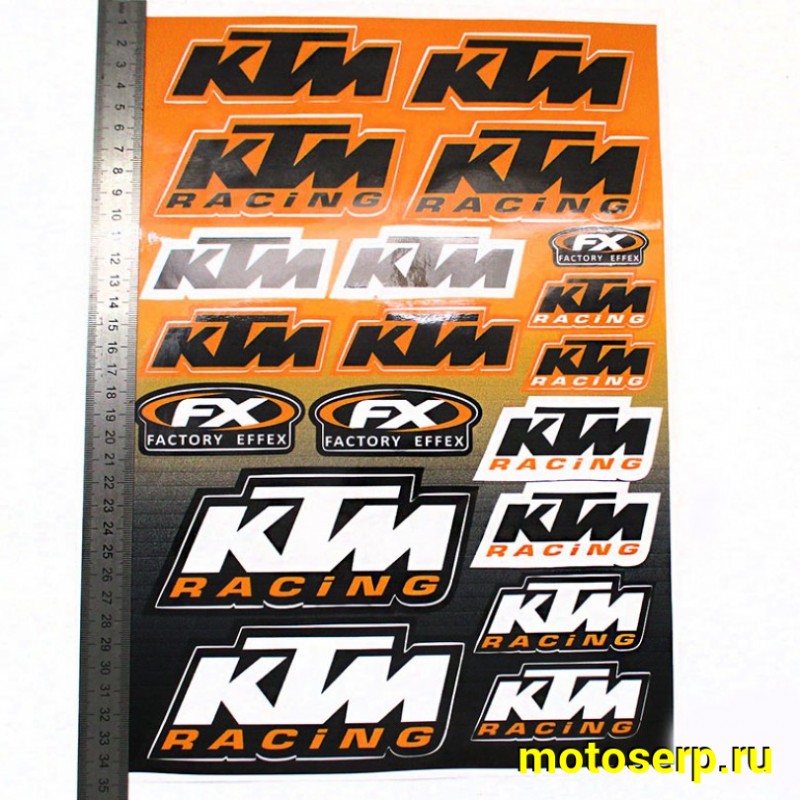 Купить  Наклейки (набор) "KTM Racing" (25х35) (МК DS 3415 купить с доставкой по Москве и России, цена, технические характеристики, комплектация фото  - motoserp.ru