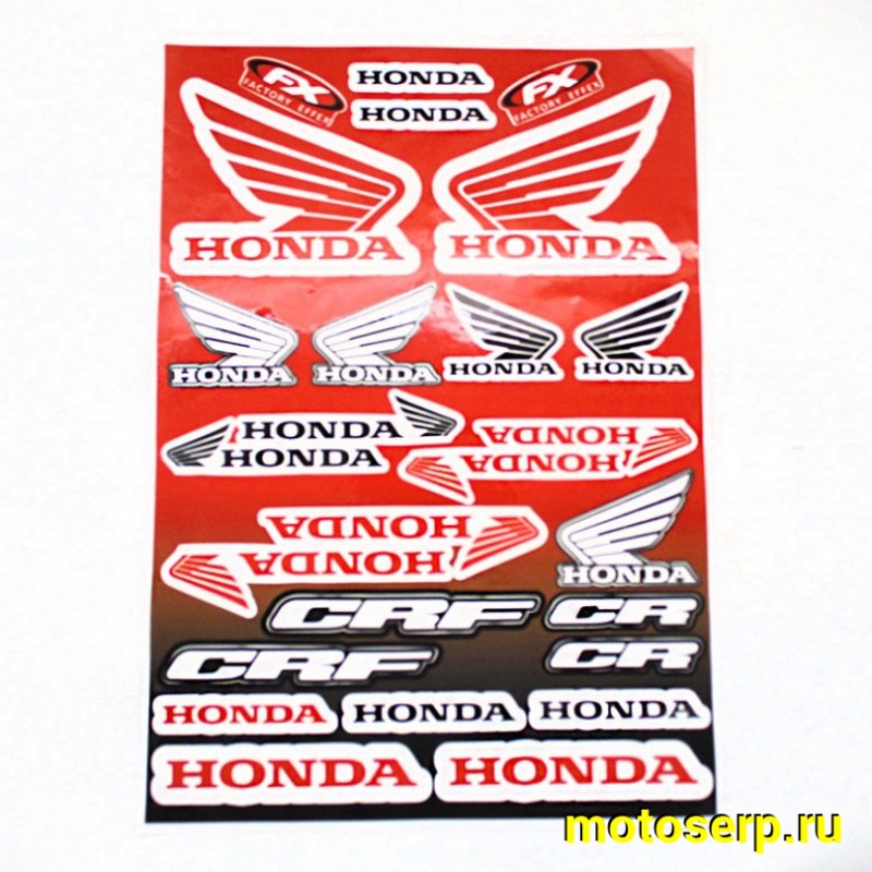 Купить  Наклейки (набор) "Honda FX" (25х35) (МК DS 3446 купить с доставкой по Москве и России, цена, технические характеристики, комплектация фото  - motoserp.ru