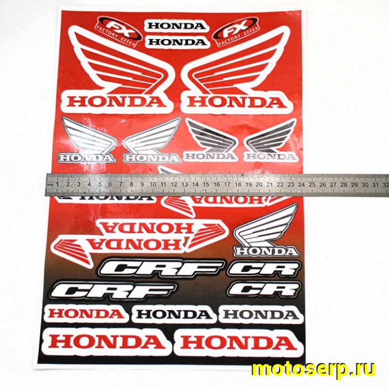 Купить  Наклейки (набор) "Honda FX" (25х35) (МК DS 3446 купить с доставкой по Москве и России, цена, технические характеристики, комплектация фото  - motoserp.ru