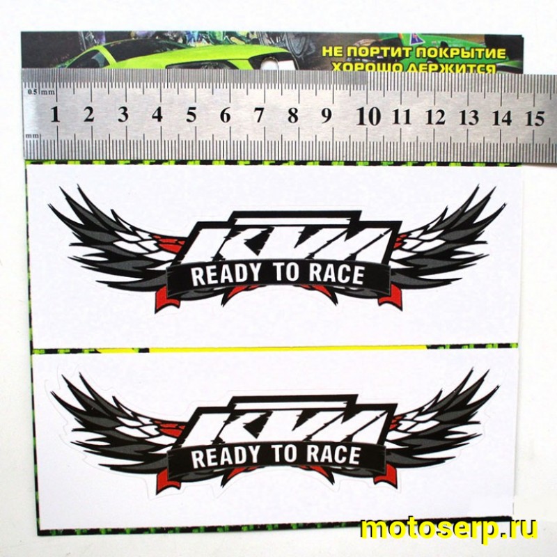 Купить  Наклейка "KTM крылья" (5x14см) (шт) (МК VRC 2003 купить с доставкой по Москве и России, цена, технические характеристики, комплектация фото  - motoserp.ru
