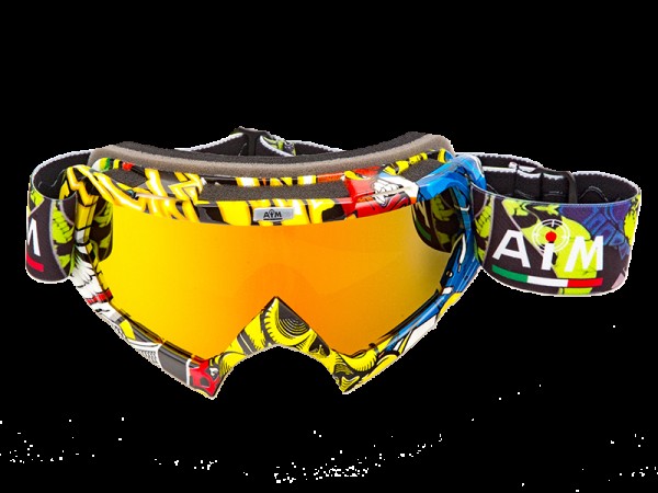 Купить  Очки мото Кросс AiM 157-800 Multicolor Glossy PRO (шт) (AIM 157-800 купить с доставкой по Москве и России, цена, технические характеристики, комплектация фото  - motoserp.ru