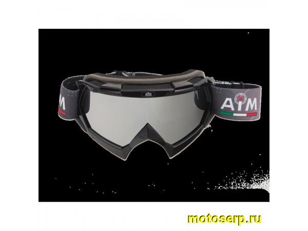 Купить  Очки мото Кросс AiM 157-100 Black Glossy PRO (шт) (AIM 157-100 купить с доставкой по Москве и России, цена, технические характеристики, комплектация фото  - motoserp.ru