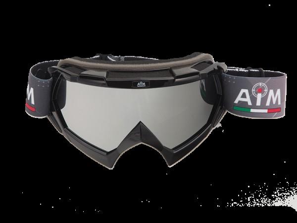 Купить  Очки мото Кросс AiM 157-100 Black Glossy PRO (шт) (AIM 157-100 купить с доставкой по Москве и России, цена, технические характеристики, комплектация фото  - motoserp.ru