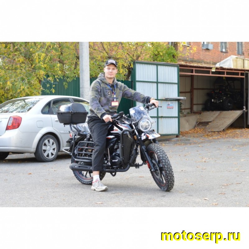 Купить  Мотоцикл ROCKOT QUEST 150сс. 17/17", диск/бараб, кофр, дуги с карман, откидные багажники (шт) купить с доставкой по Москве и России, цена, технические характеристики, комплектация фото  - motoserp.ru