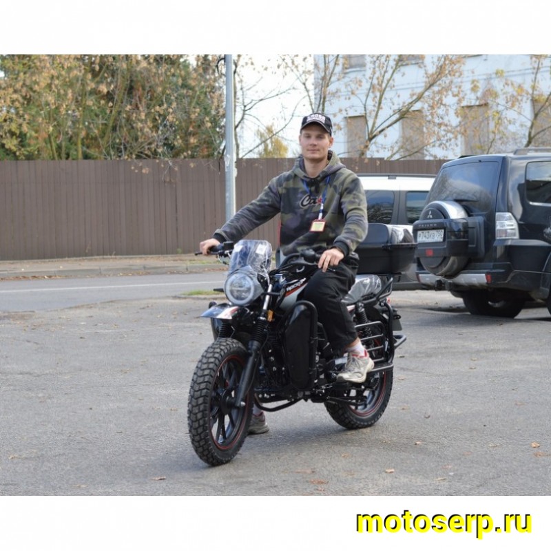 Купить  Мотоцикл ROCKOT QUEST 150сс. 17/17", диск/бараб, кофр, дуги с карман, откидные багажники (шт) купить с доставкой по Москве и России, цена, технические характеристики, комплектация фото  - motoserp.ru