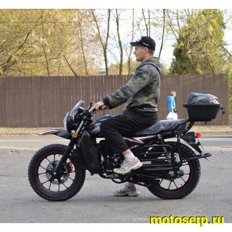 Купить  Мотоцикл ROCKOT QUEST 150сс. 17/17", диск/бараб, кофр, дуги с карман, откидные багажники (шт) купить с доставкой по Москве и России, цена, технические характеристики, комплектация фото  - motoserp.ru