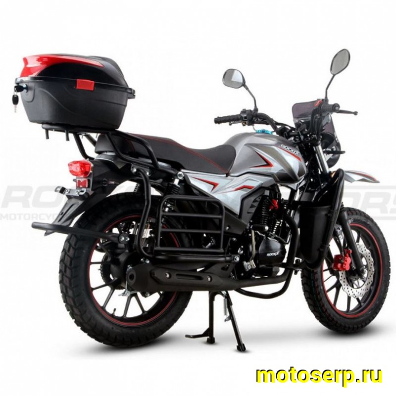 Купить  Мотоцикл ROCKOT QUEST 150сс. 17/17", диск/бараб, кофр, дуги с карман, откидные багажники (шт) купить с доставкой по Москве и России, цена, технические характеристики, комплектация фото  - motoserp.ru