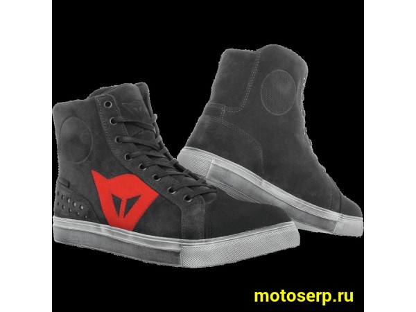 Купить  Мотоботы (мотокеды) DAINESE Street Biker D-WP (Цвет: carbon-black/red) р-р 44" (пар) (МотоЯ купить с доставкой по Москве и России, цена, технические характеристики, комплектация фото  - motoserp.ru