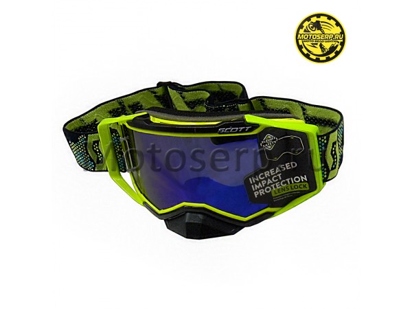 Купить  Очки мото Кросс Scott Snowcross Yellow (шт) (Кокурин купить с доставкой по Москве и России, цена, технические характеристики, комплектация фото  - motoserp.ru