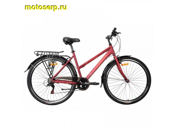 Купить  ====28" LORAK ROAD 300 (Lady) (Лорак Роуд 300) (Жен) 28"; 6ск; рама-алюминий; тормоз-V-Brake; вилка-жесткая (шт) купить с доставкой по Москве и России, цена, технические характеристики, комплектация фото  - motoserp.ru