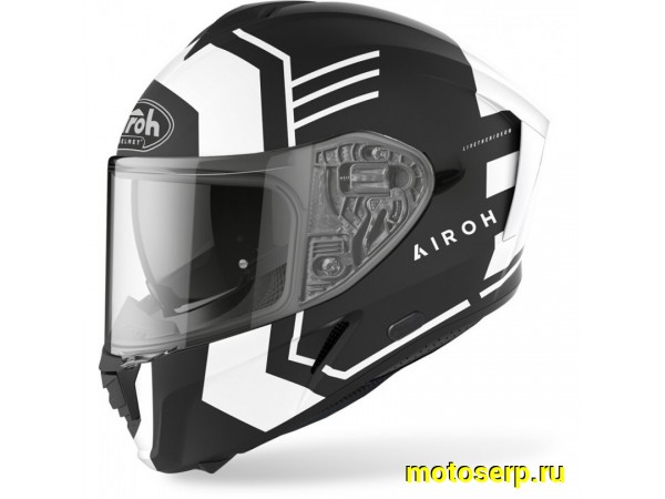 Купить  Шлем закрытый интеграл AIROH SPARK THRILL BLACK MATT (L) (шт) (AIM AI36A13SPATBC купить с доставкой по Москве и России, цена, технические характеристики, комплектация фото  - motoserp.ru