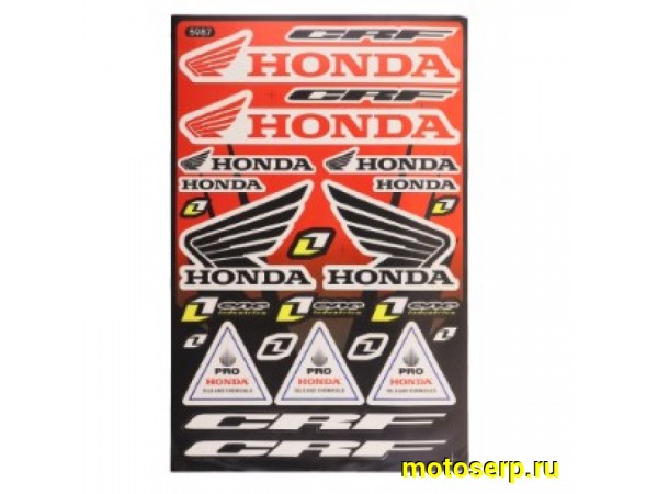 Купить  Наклейки (набор) Honda 28x44 (шт) (MT N-666 купить с доставкой по Москве и России, цена, технические характеристики, комплектация фото  - motoserp.ru